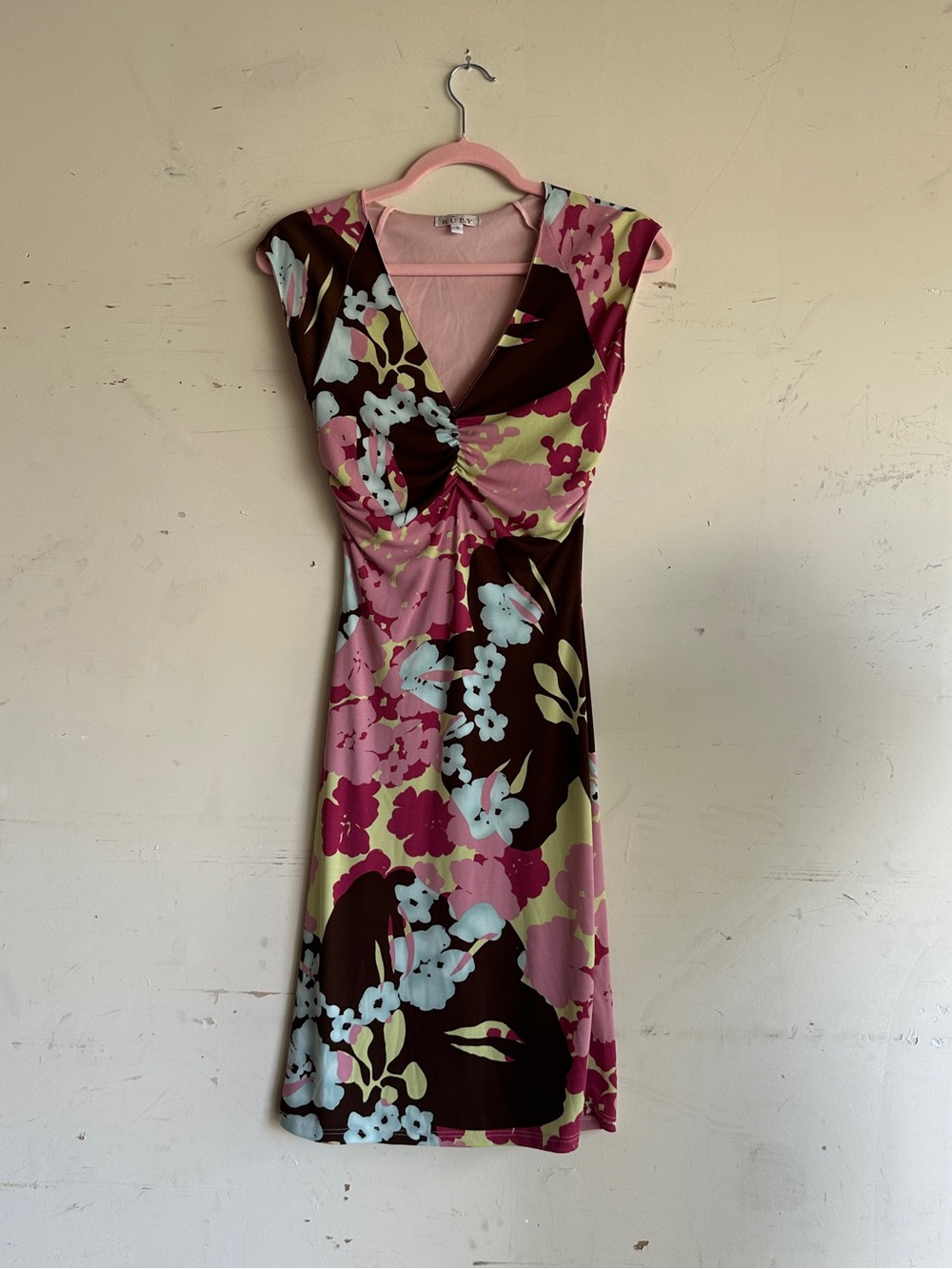 Vintage y2k floral midi dress